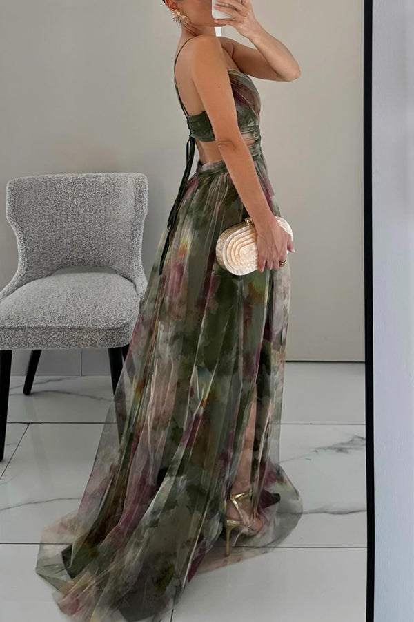 Women's Beautiful Floral Print Maxi Dress