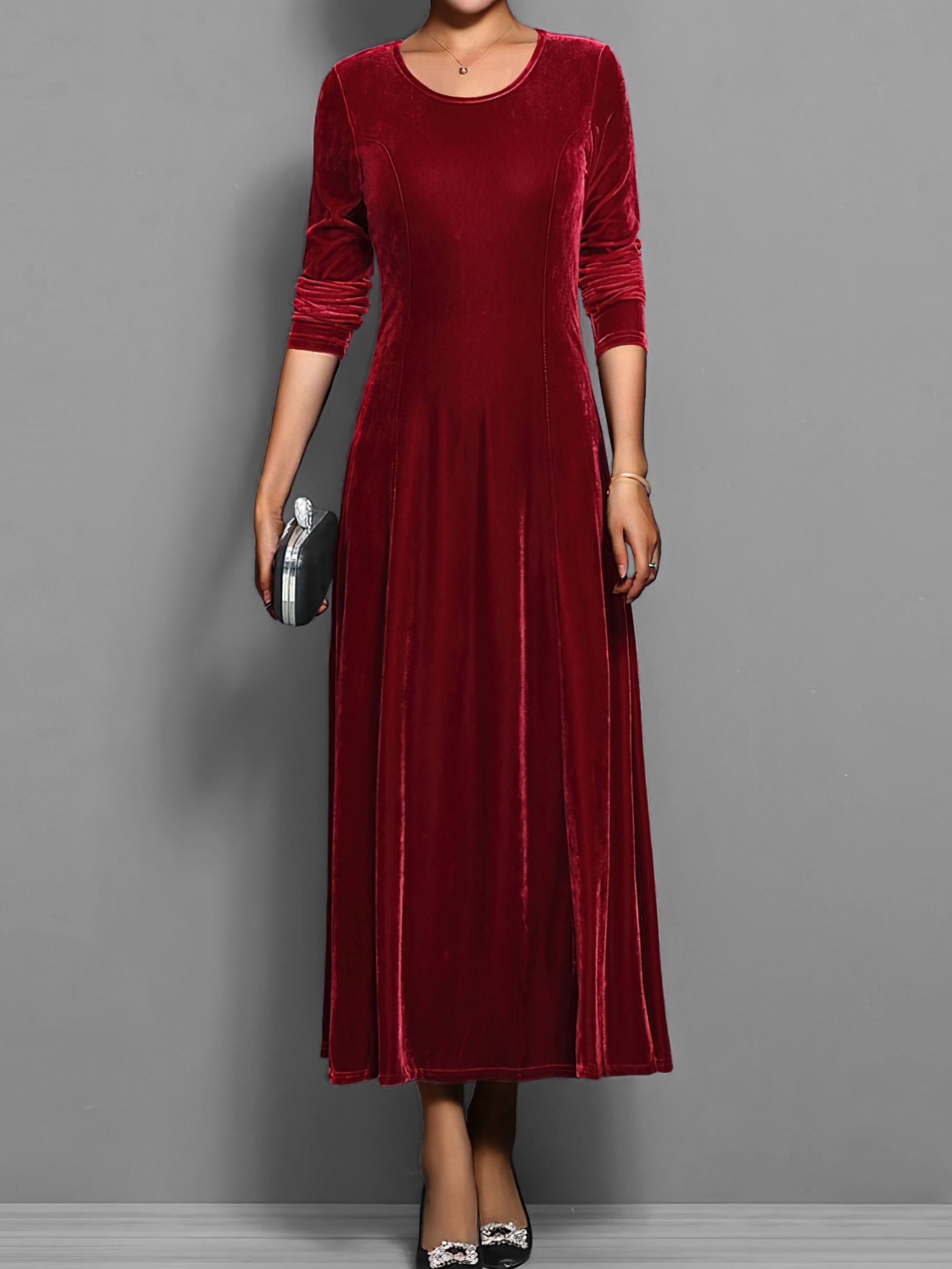 Women's Soft Velvet Dress