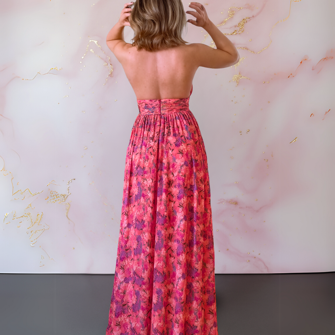 Women's Elegant Floral Maxi Dress