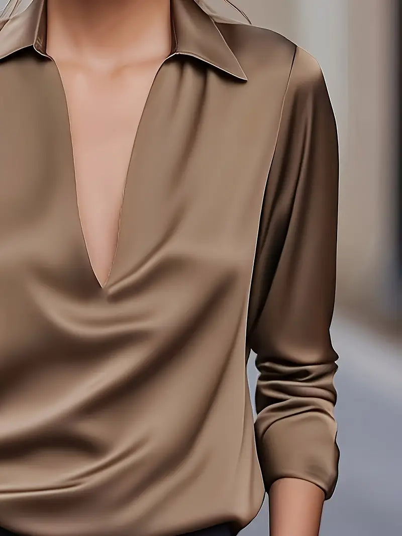 Women's Premium V-Neck Blouse