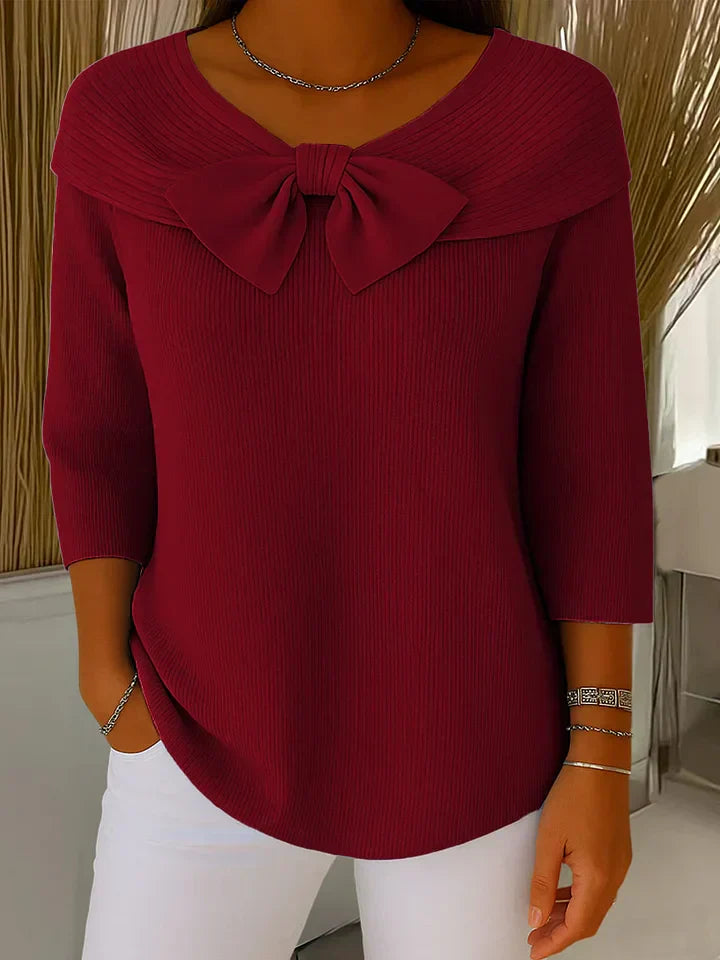 Women's Sweater with Bow