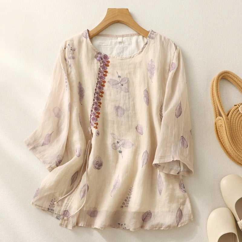 Women's Floral Relaxed Blouse