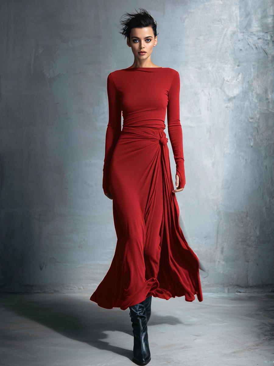 Women's Wrap Maxi Dress