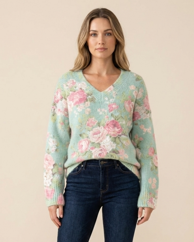 Floraglanz Long Sleeve Sweater