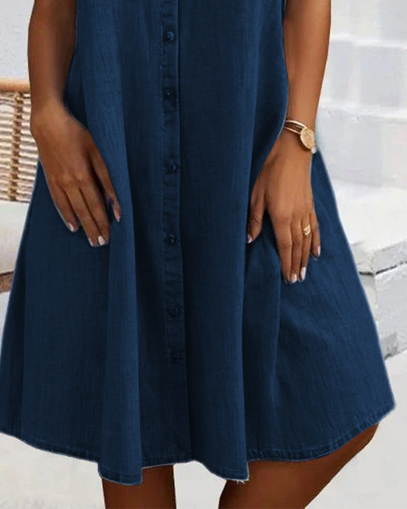 Women's Lightweight Denim-look Dress