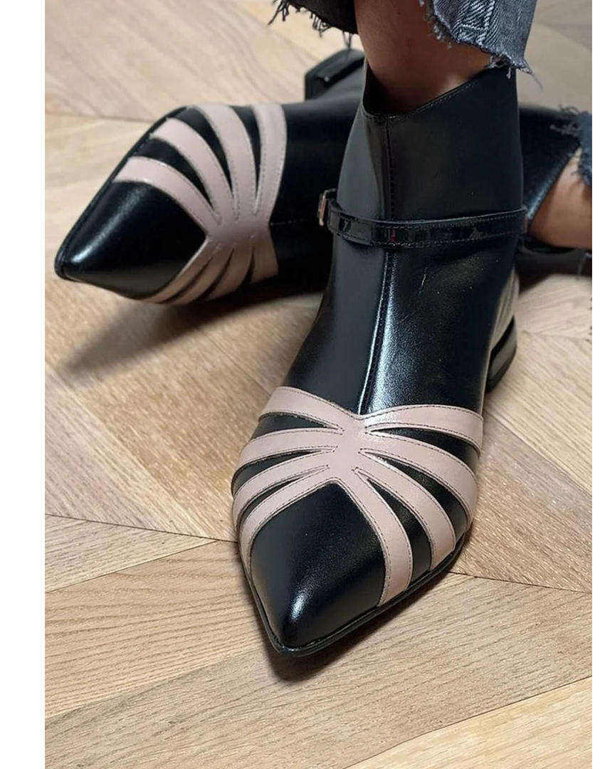 Women's Pointed Geometric Ankle Boot