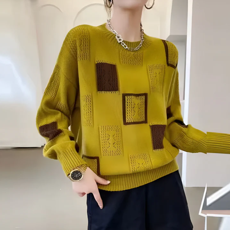 Women's Patchwork Sweater