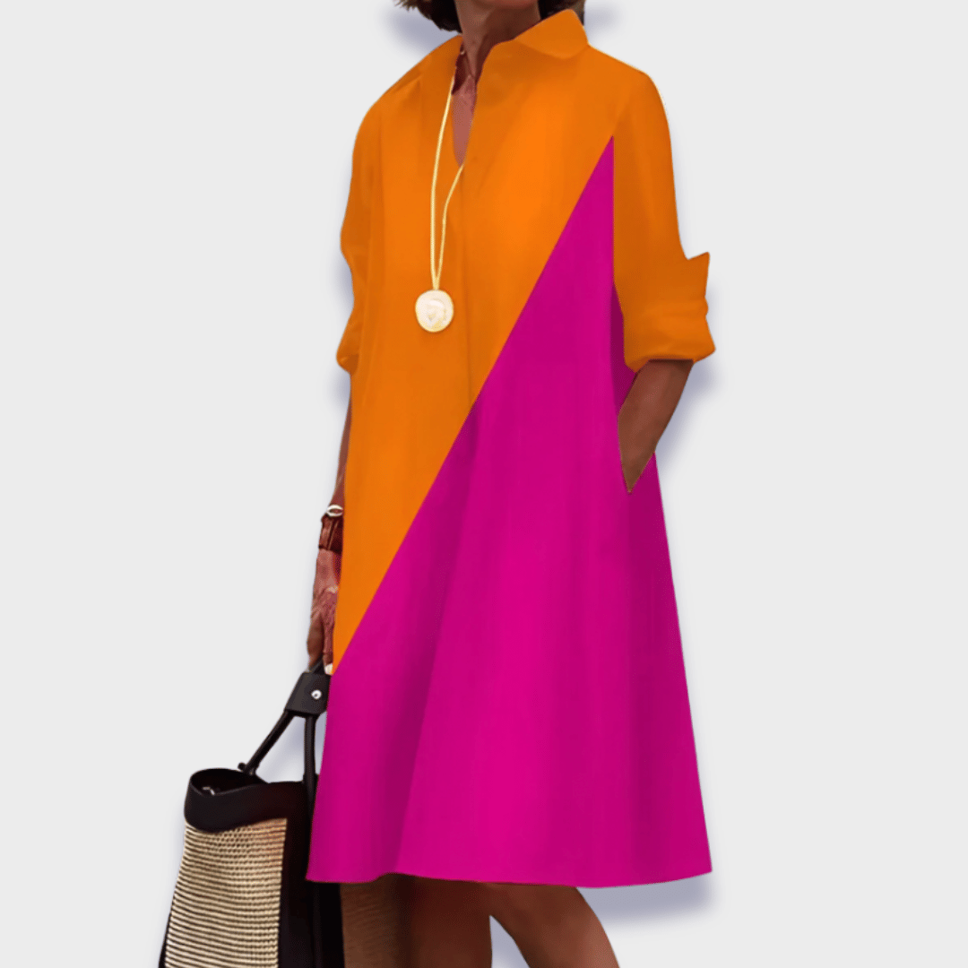 Women's Elegant Midi Polo Dress