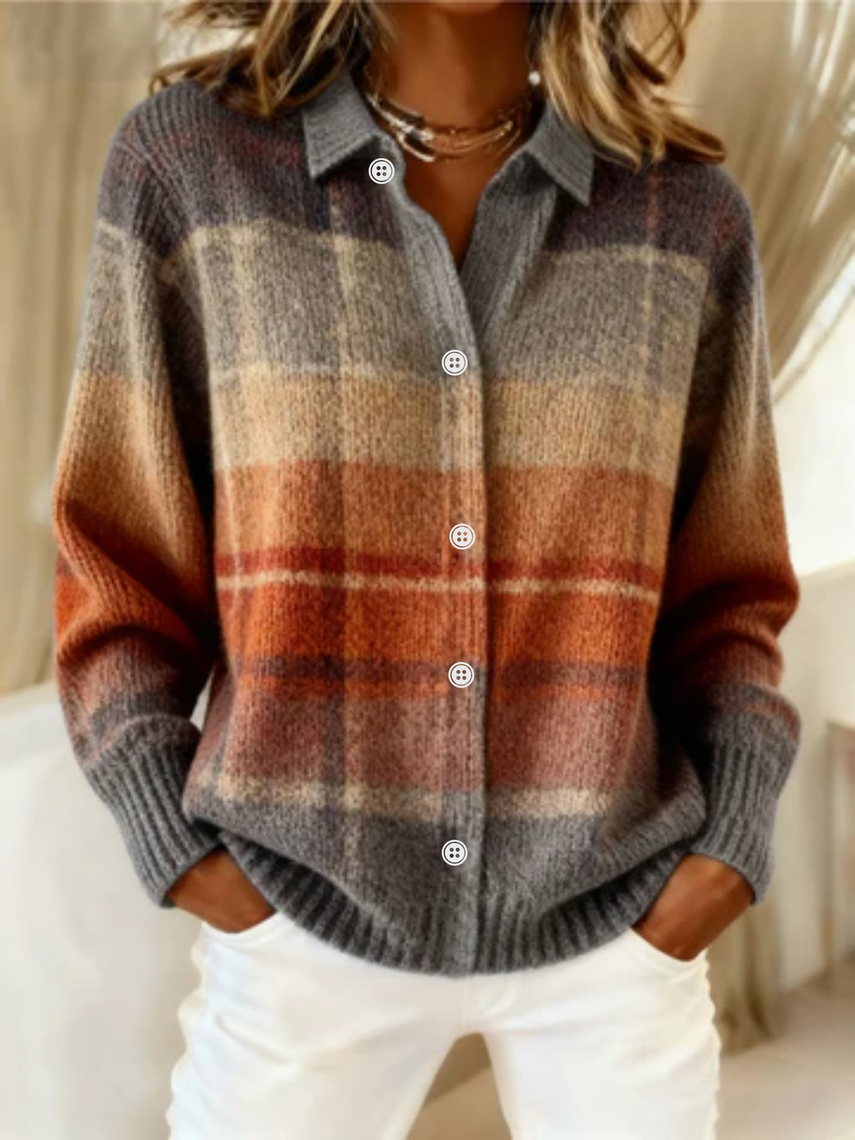 Women's Checkered Blouse