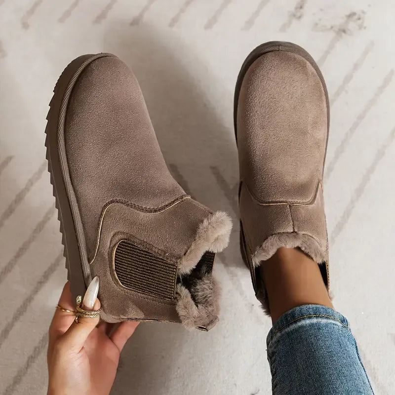 Women's Solid Color Short Boots