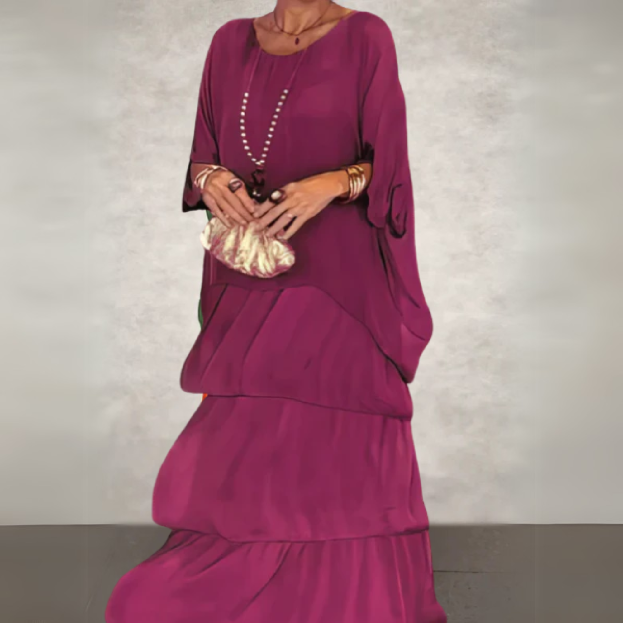 Women's Elegant Long Flowing Dress