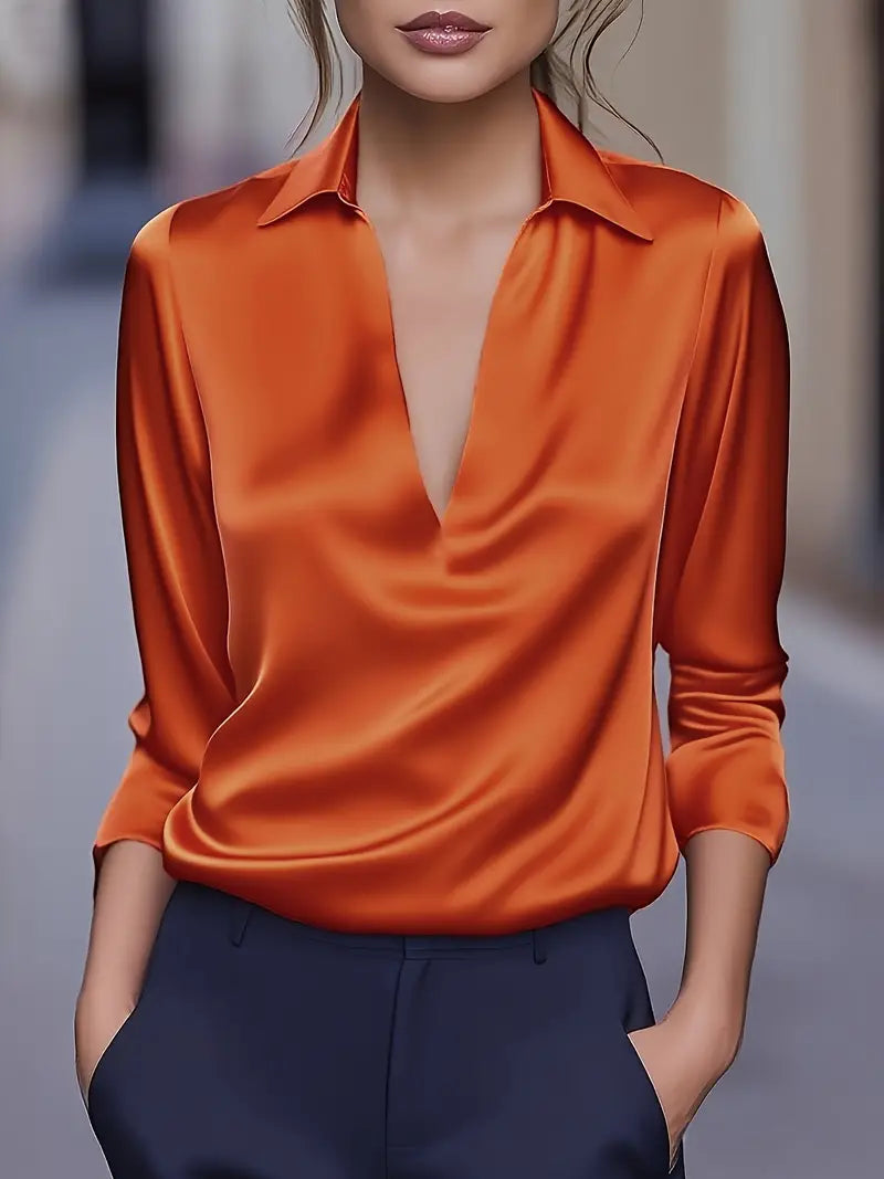 Women's Premium V-Neck Blouse
