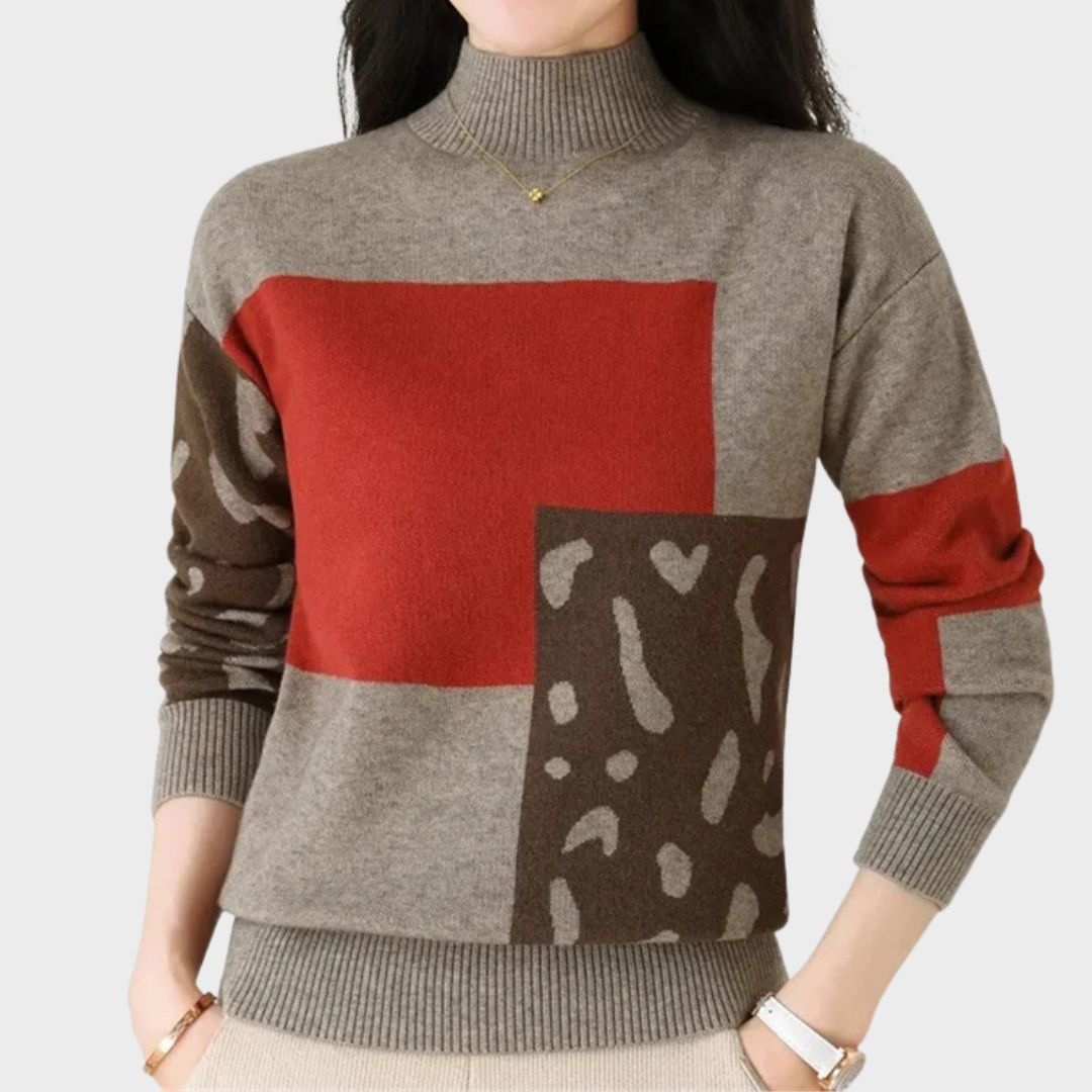 Women's Comfortable High Collar Sweater