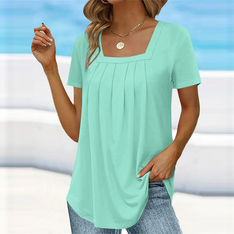 Women's Elegant Pleated Blouse
