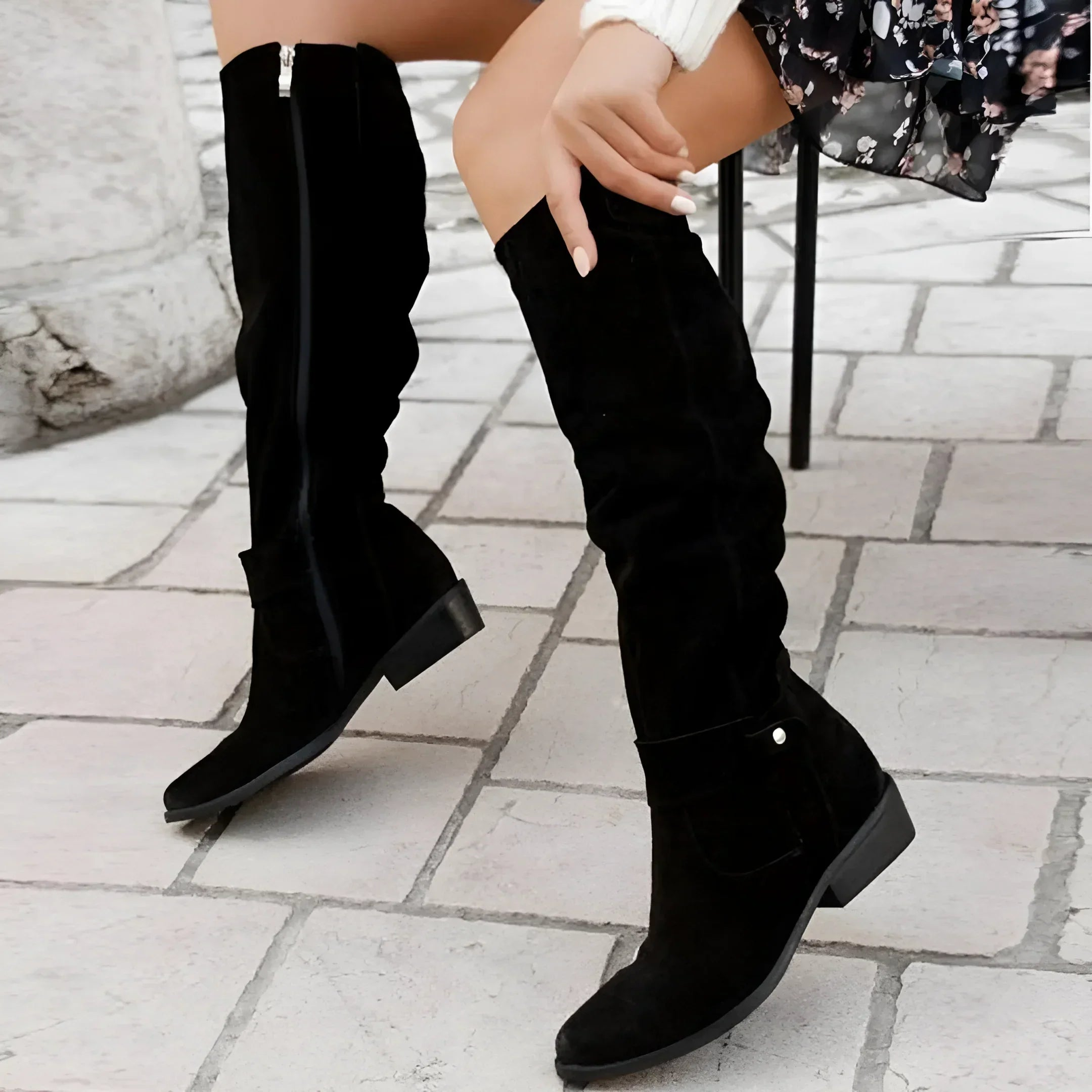 Women's Stylish Suede Knee Boots