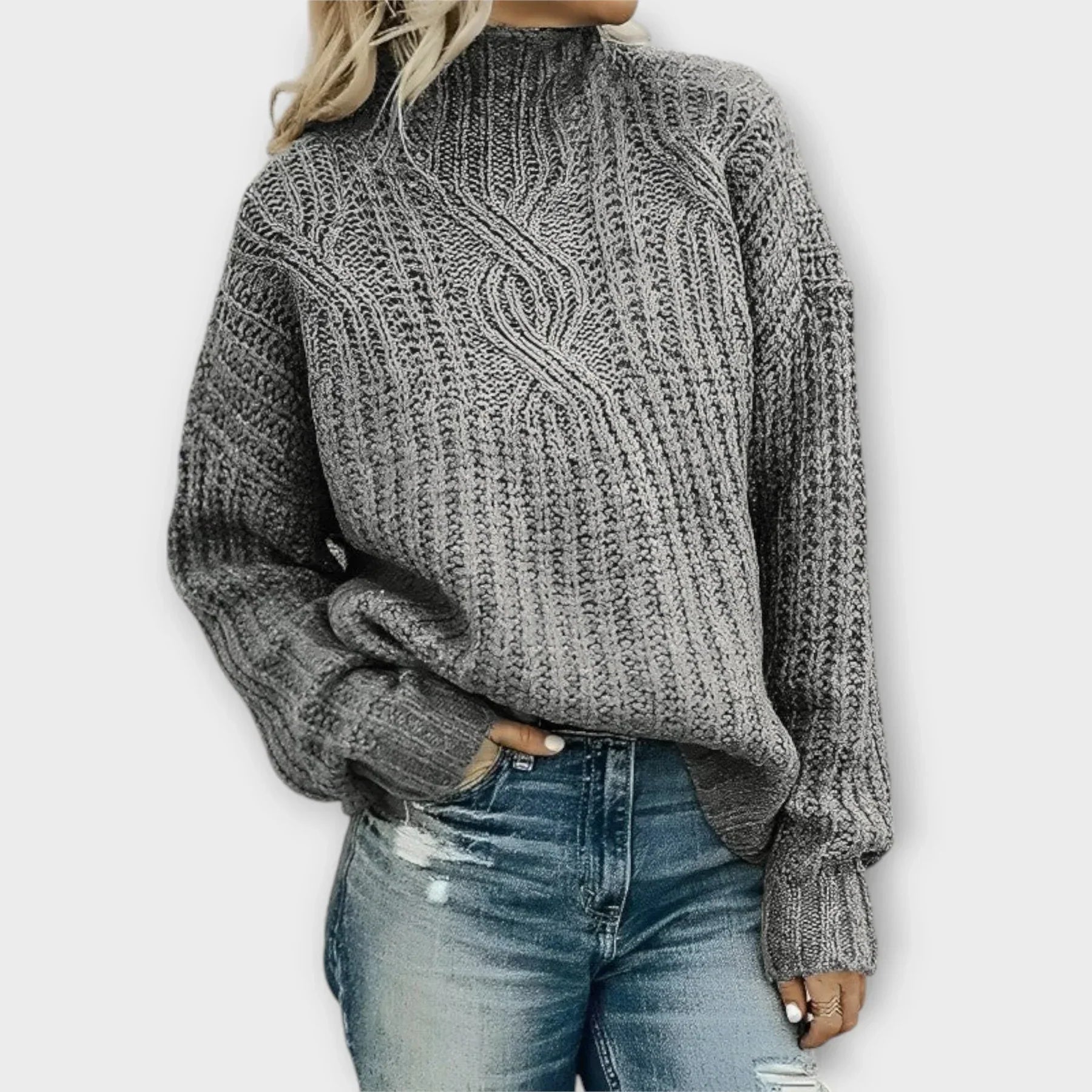 Women's Modern High-Neck Sweater