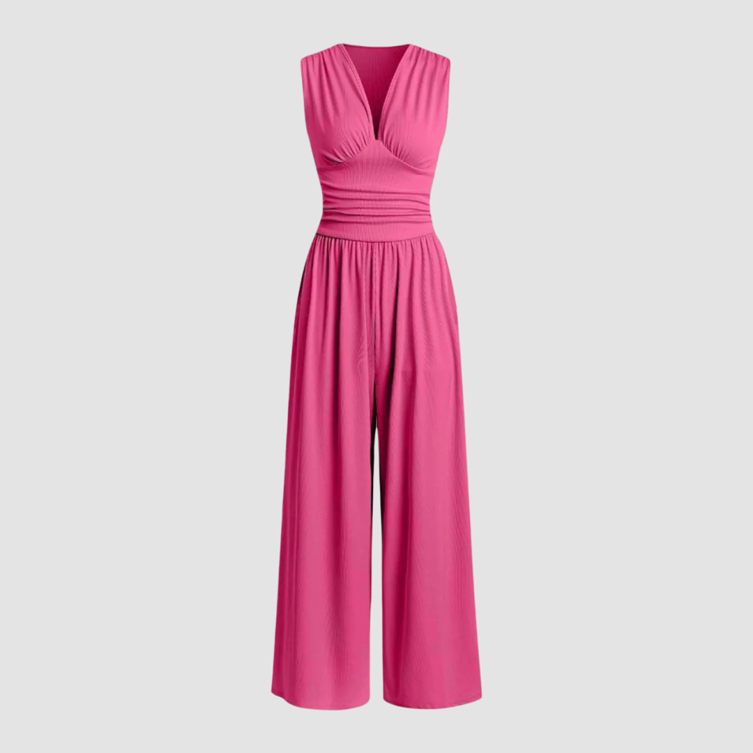 Women's Stretch Comfort Wide-Leg Jumpsuit