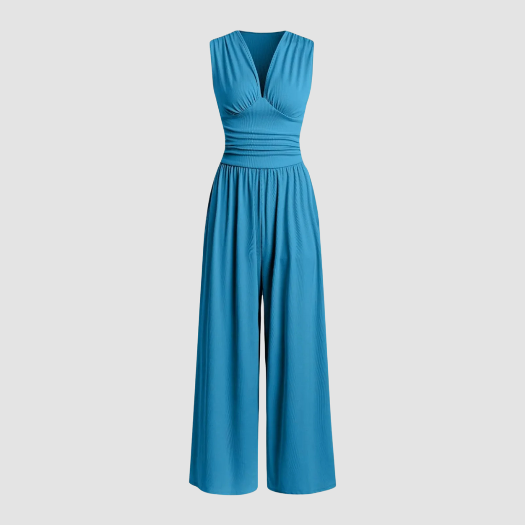 Women's Stretch Comfort Wide-Leg Jumpsuit