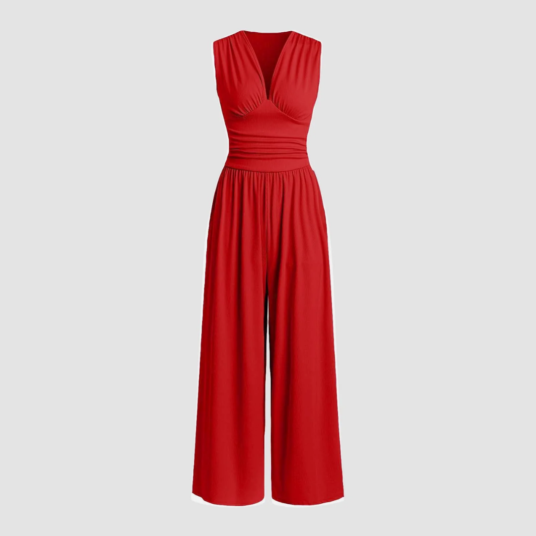 Women's Stretch Comfort Wide-Leg Jumpsuit