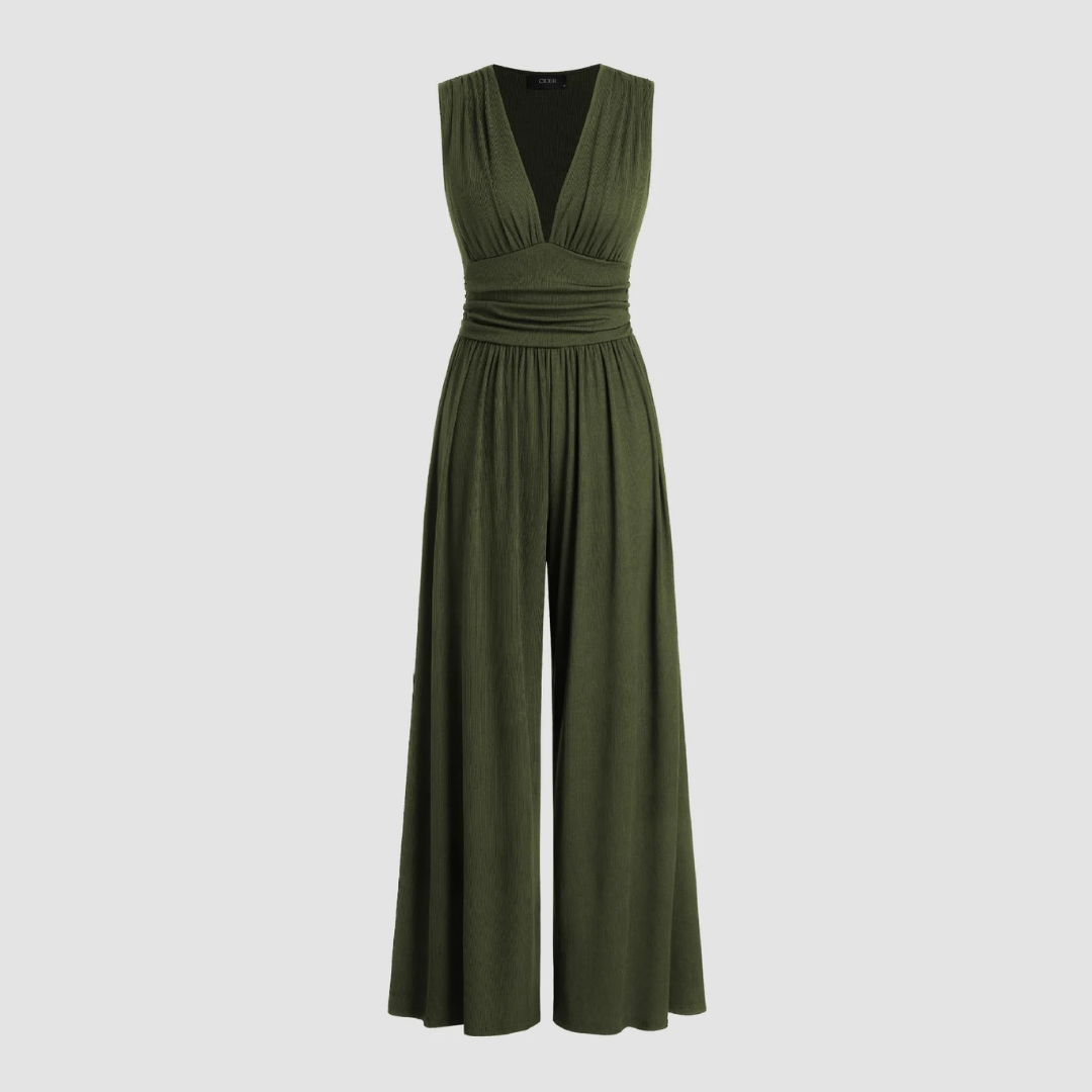 Women's Stretch Comfort Wide-Leg Jumpsuit