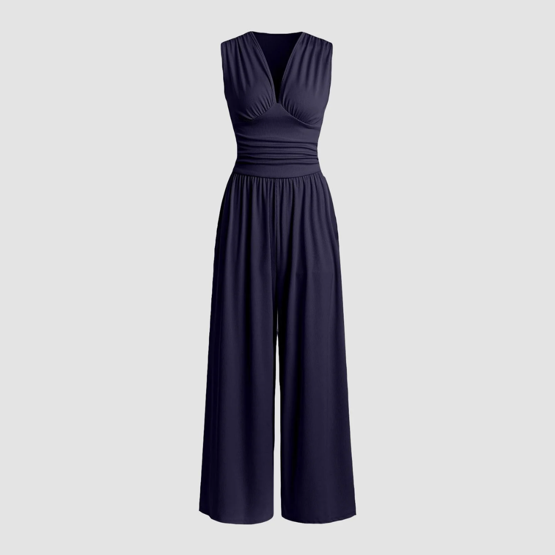 Women's Stretch Comfort Wide-Leg Jumpsuit