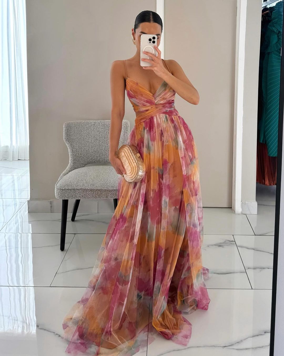 Women's Beautiful Floral Print Maxi Dress