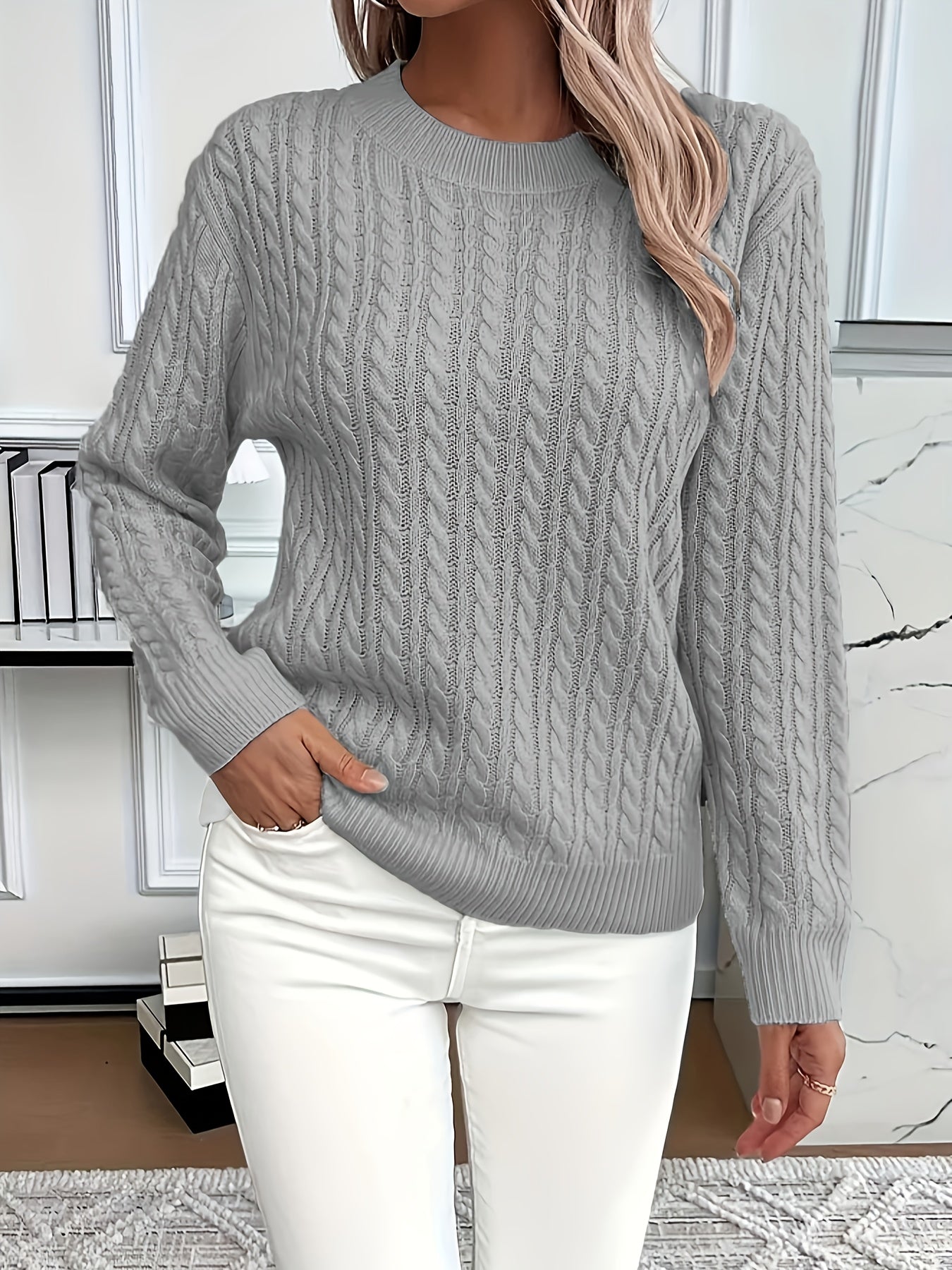 Women's Ladies' Cable Jumper