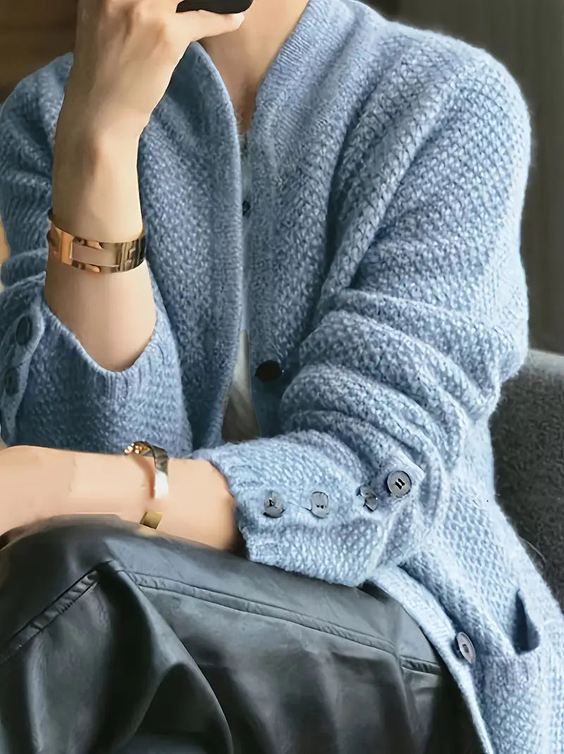 Women's Elegant Cardigan With Buttons
