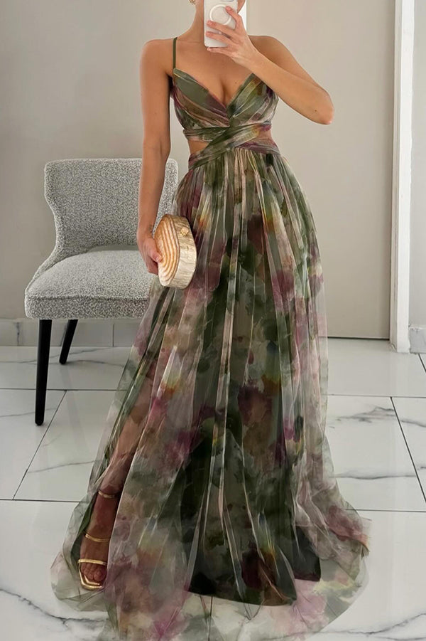 Women's Beautiful Floral Print Maxi Dress