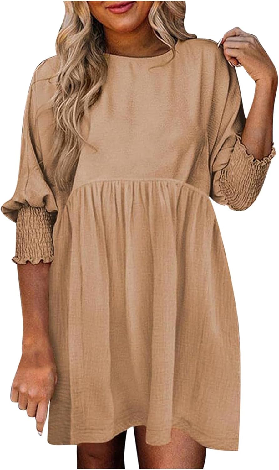 Women's Ruched Summer Day Dress
