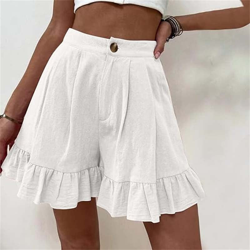 Women's Breezy Ruffle Hem Shorts