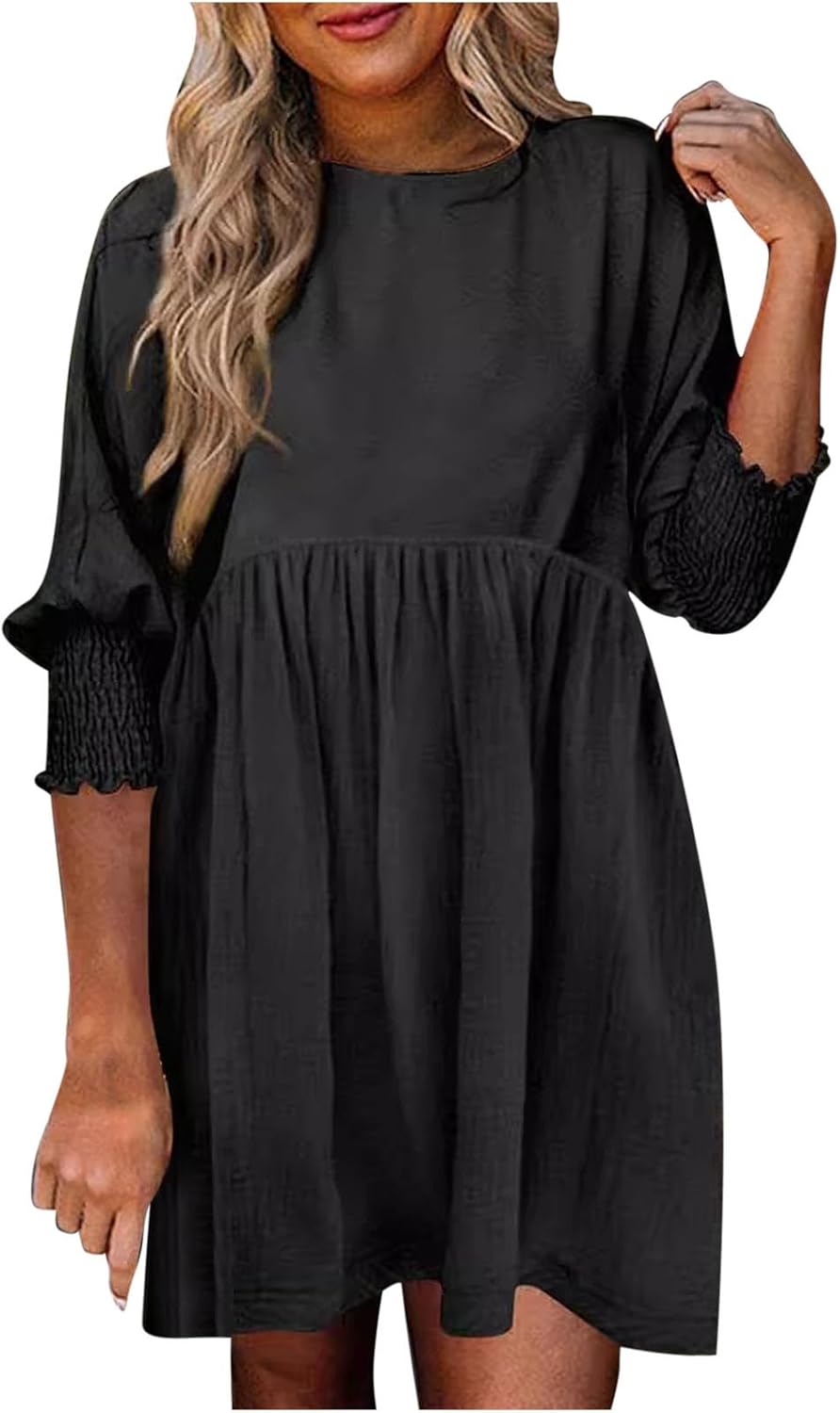 Women's Ruched Summer Day Dress