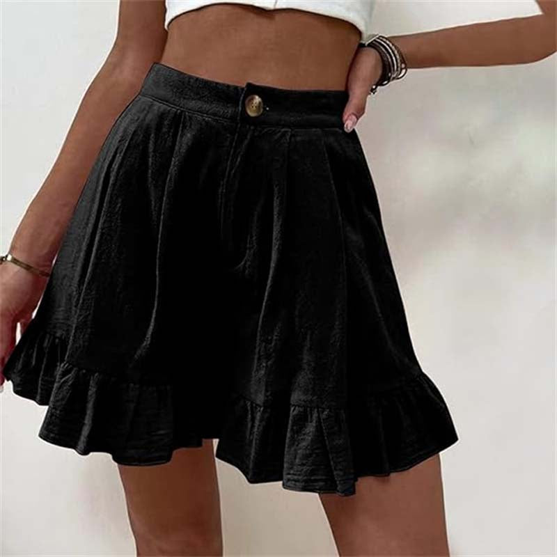 Women's Breezy Ruffle Hem Shorts