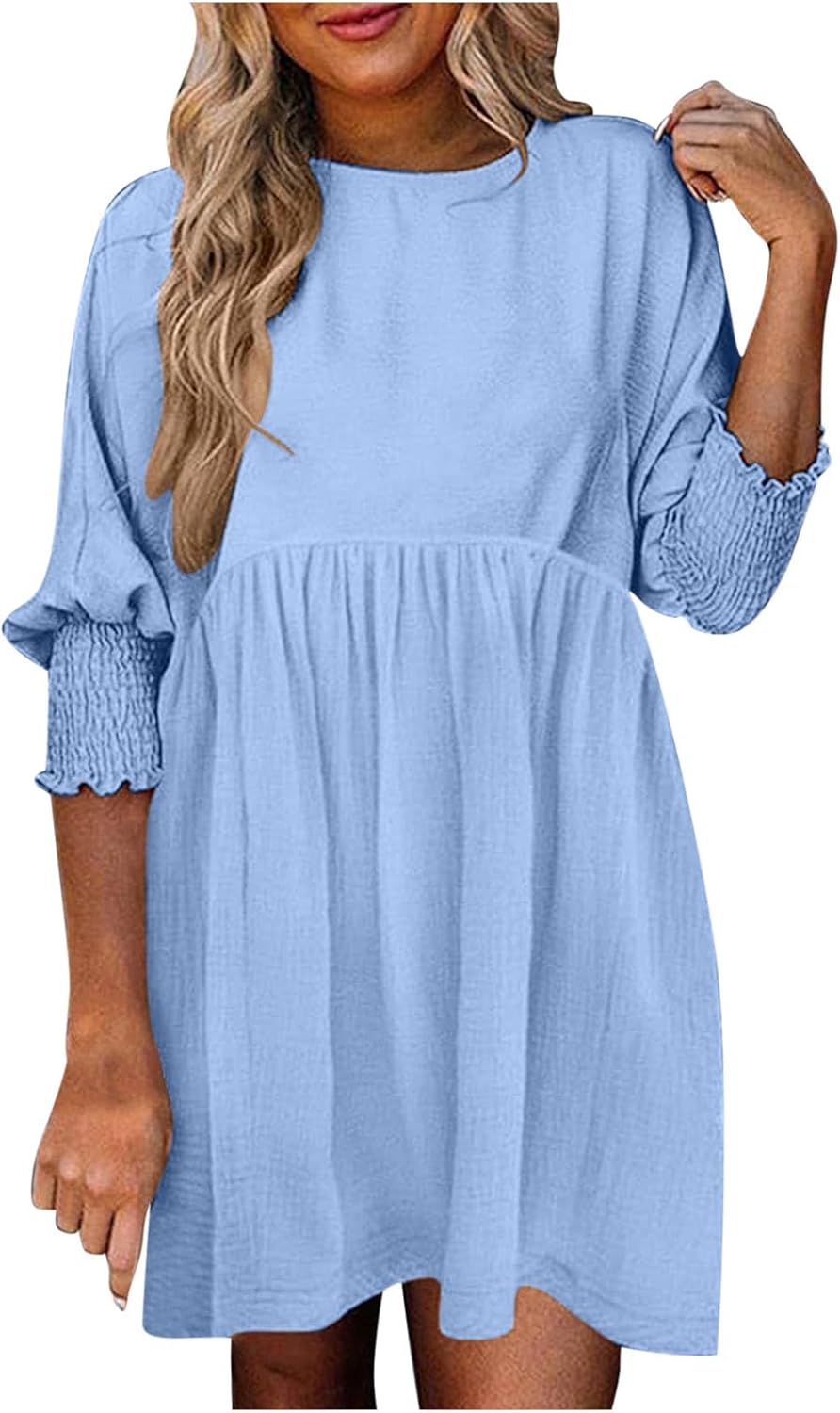 Women's Ruched Summer Day Dress