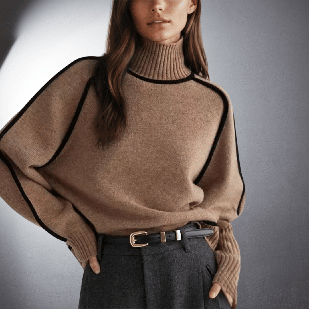 Women's Bio Turtleneck Sweater with Premium Comfort