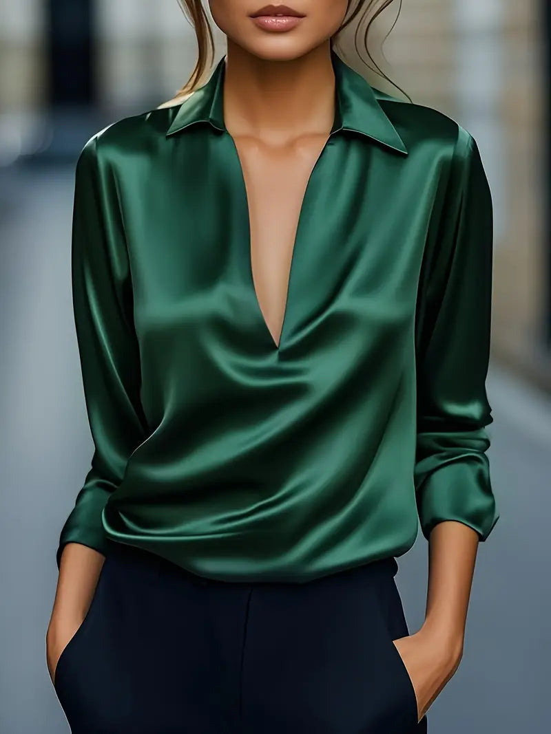 Women's Premium V-Neck Blouse