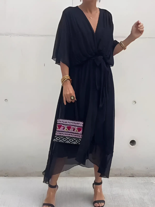 Women's Timeless Wrap Midi Dress