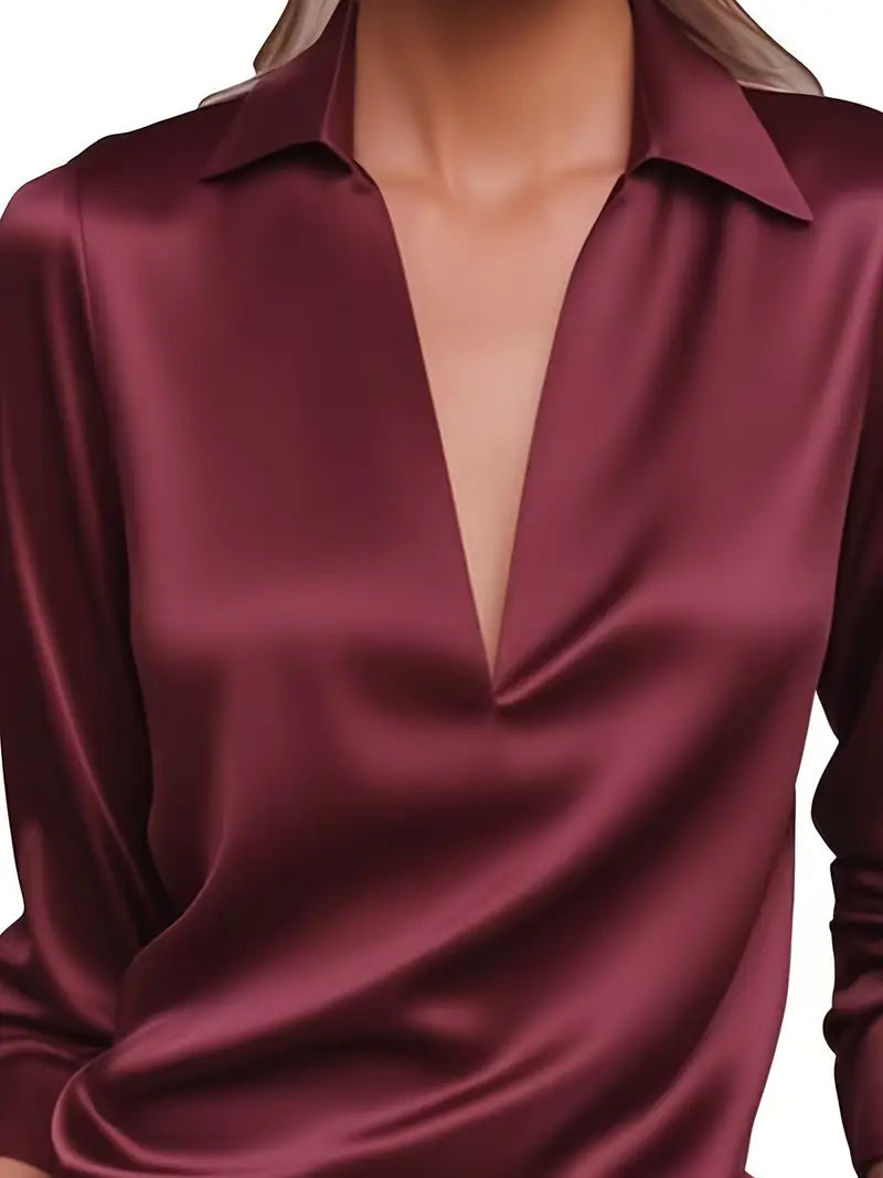 Women's Premium V-Neck Blouse