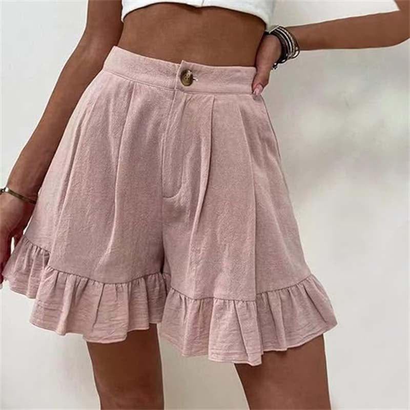 Women's Breezy Ruffle Hem Shorts