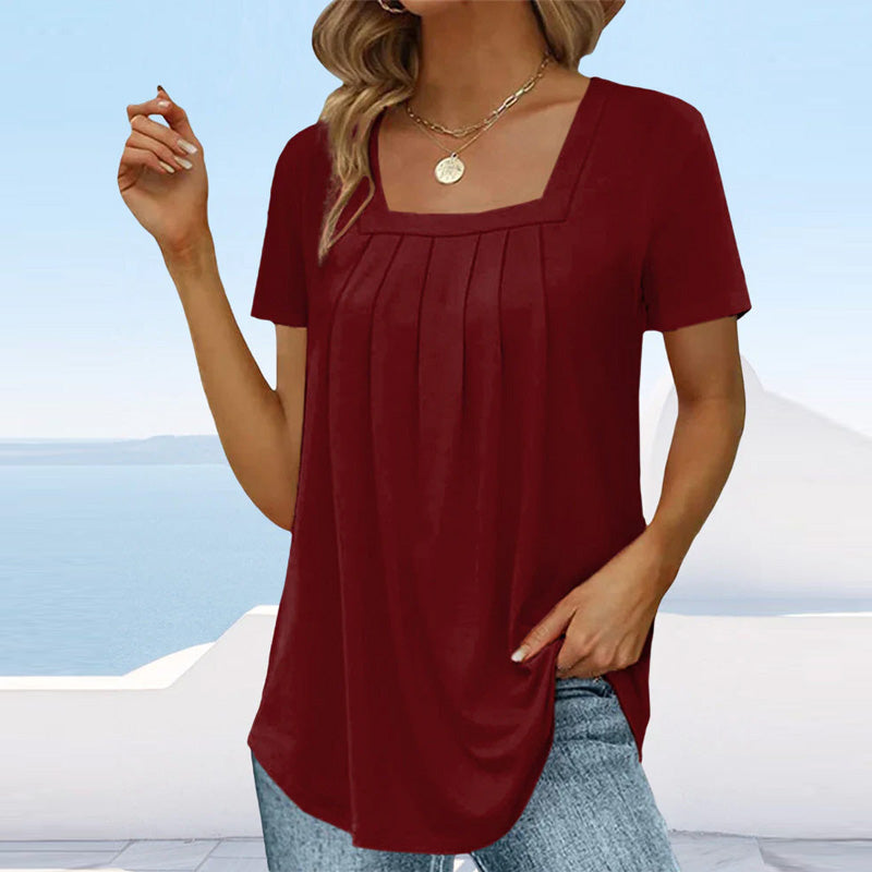 Women's Elegant Pleated Blouse