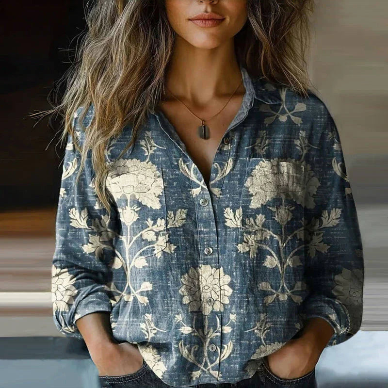 Women's Bohemian Pattern Vintage Blouse