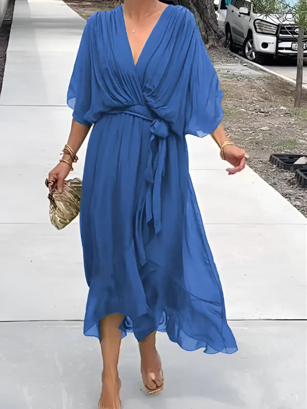 Women's Timeless Wrap Midi Dress