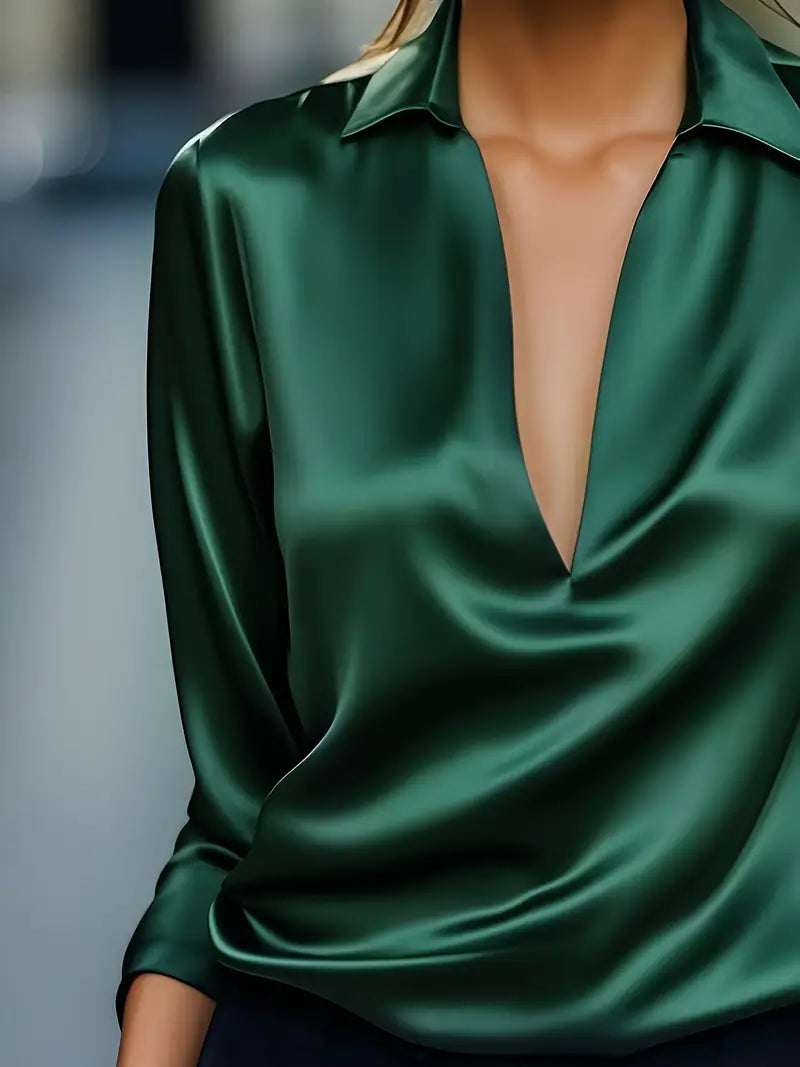 Women's Premium V-Neck Blouse
