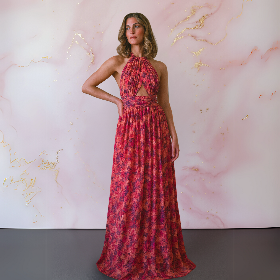 Women's Elegant Floral Maxi Dress