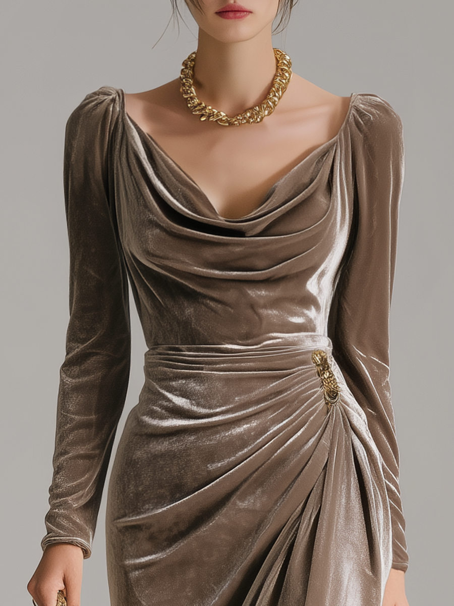 Women's Elegant Midi Dress