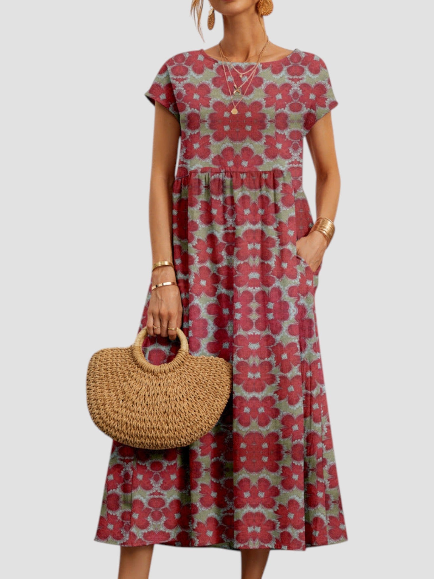 Women's Vintage Maxi Dress