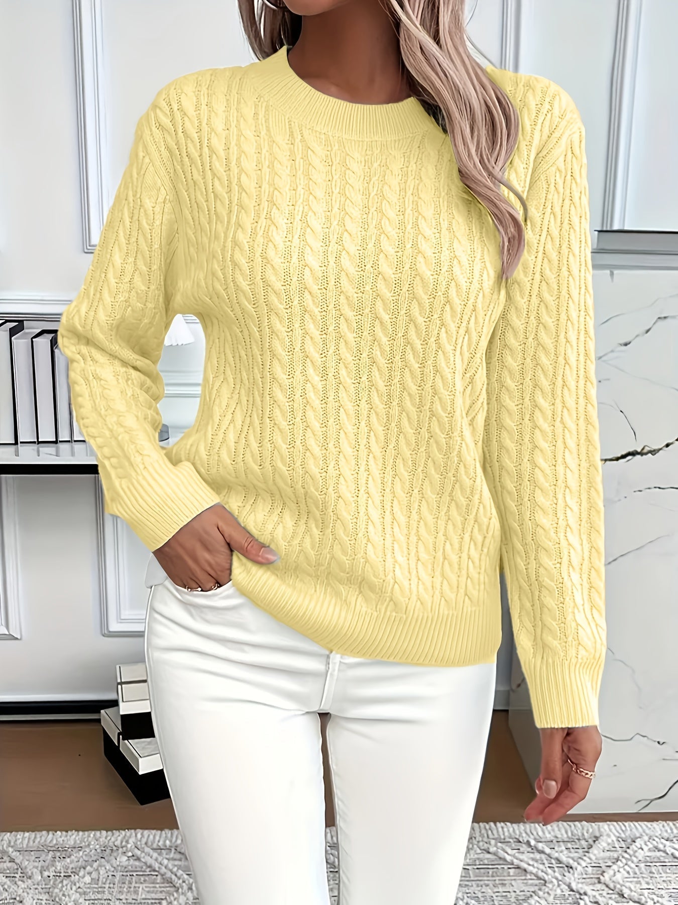 Women's Ladies' Cable Jumper