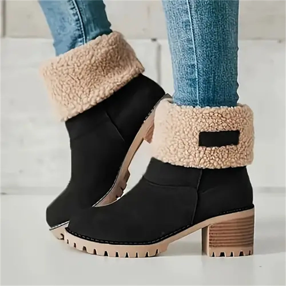 Women's Soft Waterproof Wool Lining Boots