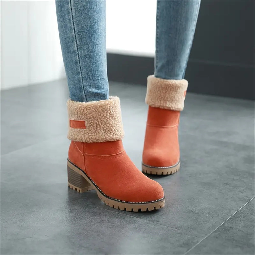 Women's Soft Waterproof Wool Lining Boots