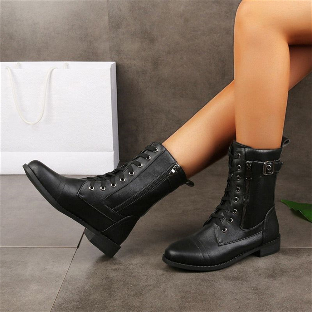 Women's Toe Side Zipper Orthopedic Boots